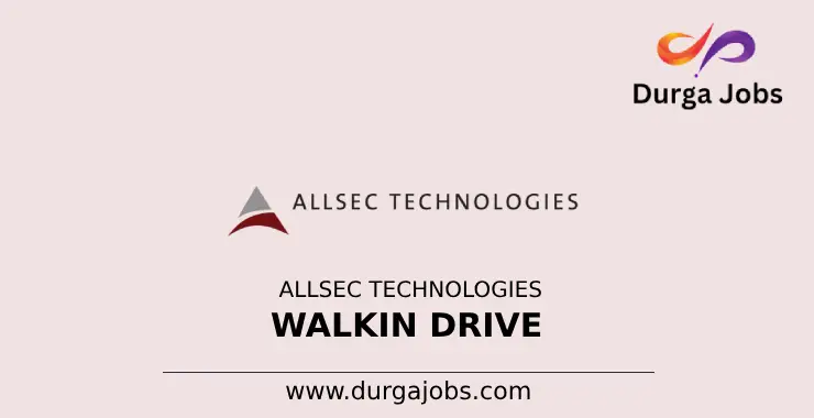 Allsec Technologies walkin Drive 2024