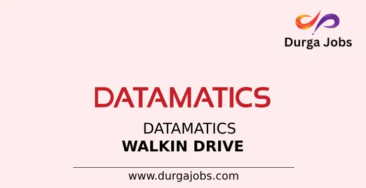Datamatics Walkin drive
