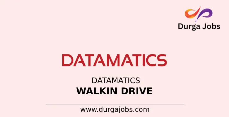 Datamatics walkin drive 2024