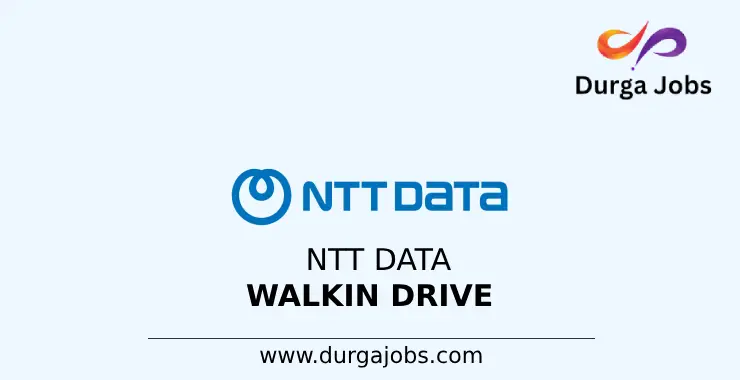 NTT Data Walk In Drive 2024 For Non Voice Process In Chennai