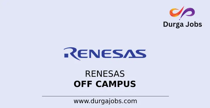 Renesas Off Campus 2024